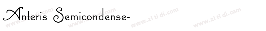 Anteris Semicondense字体转换